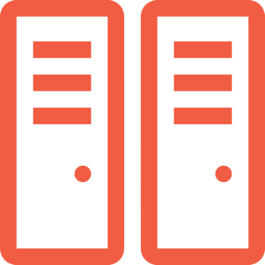 Uygulama UI, Web Tasarımı, Bulut ve Veri Yönetimi Kullanımı için Depolama Simgesi Siyah ve Beyaz PNG