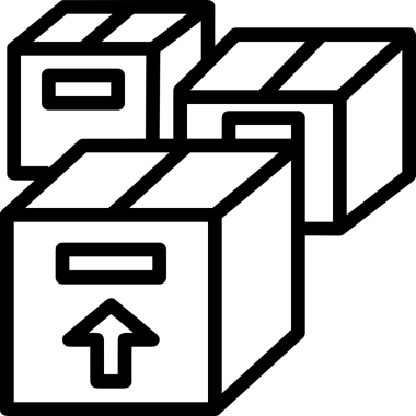 Uygulama UI, Web Tasarımı, Bulut ve Veri Yönetimi Kullanımı için Depolama Simgesi Siyah ve Beyaz PNG