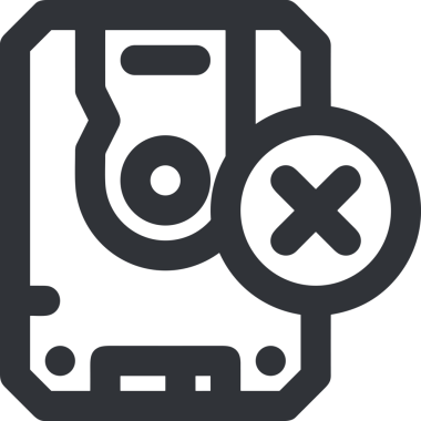 Uygulama UI, Web Tasarımı, Bulut ve Veri Yönetimi Kullanımı için Depolama Simgesi Siyah ve Beyaz PNG