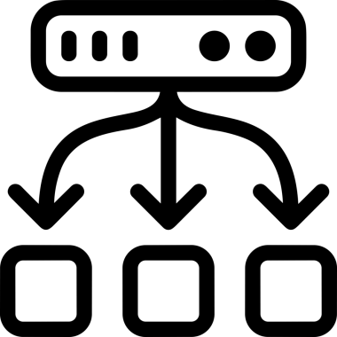 Uygulama UI, Web Tasarımı, Bulut ve Veri Yönetimi Kullanımı için Depolama Simgesi Siyah ve Beyaz PNG