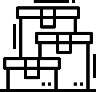 Uygulama UI, Web Tasarımı, Bulut ve Veri Yönetimi Kullanımı için Depolama Simgesi Siyah ve Beyaz PNG