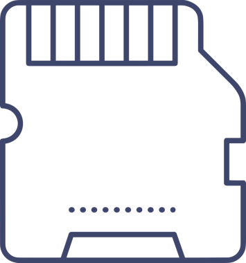 Uygulama UI, Web Tasarımı, Bulut ve Veri Yönetimi Kullanımı için Depolama Simgesi Siyah ve Beyaz PNG