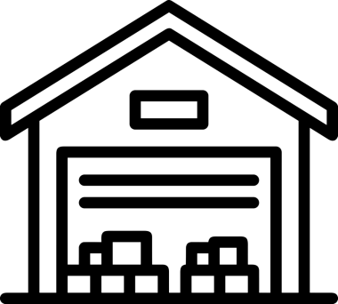 Uygulama UI, Web Tasarımı, Bulut ve Veri Yönetimi Kullanımı için Depolama Simgesi Siyah ve Beyaz PNG