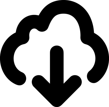 Uygulama UI, Web Tasarımı, Bulut ve Veri Yönetimi Kullanımı için Depolama Simgesi Siyah ve Beyaz PNG