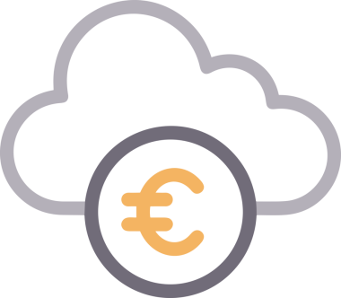 Uygulama UI, Web Tasarımı, Bulut ve Veri Yönetimi Kullanımı için Depolama Simgesi Siyah ve Beyaz PNG