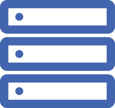 Uygulama UI, Web Tasarımı, Bulut ve Veri Yönetimi Kullanımı için Depolama Simgesi Siyah ve Beyaz PNG