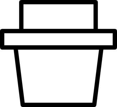 Uygulama UI, Web Tasarımı, Bulut ve Veri Yönetimi Kullanımı için Depolama Simgesi Siyah ve Beyaz PNG