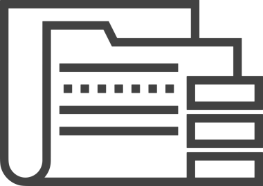 Uygulama UI, Web Tasarımı, Bulut ve Veri Yönetimi Kullanımı için Depolama Simgesi Siyah ve Beyaz PNG