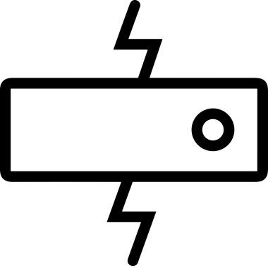 Uygulama UI, Web Tasarımı, Bulut ve Veri Yönetimi Kullanımı için Depolama Simgesi Siyah ve Beyaz PNG