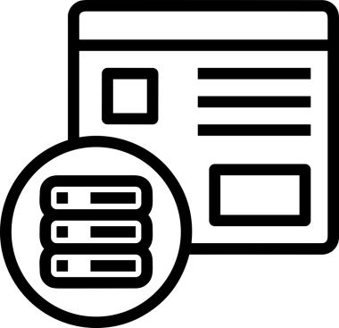 Uygulama UI, Web Tasarımı, Bulut ve Veri Yönetimi Ana Depolama Simgesi Siyah ve Beyaz PNG Uygulama UI, Web Tasarımı, Bulut ve Veri Yönetimi Kullanımı için Depolama Simgesi Simgesi