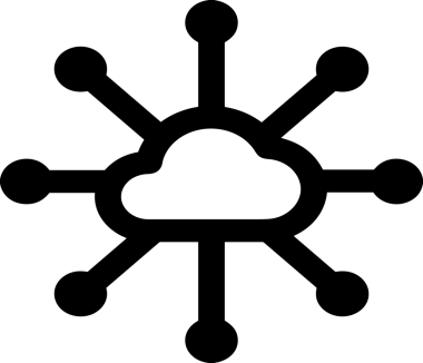 Uygulama UI, Web Tasarımı, Bulut ve Veri Yönetimi Kullanımı için Depolama Simgesi Siyah ve Beyaz PNG