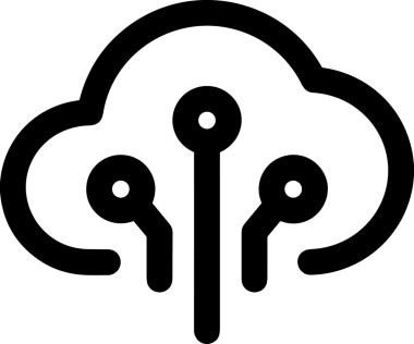 Uygulama UI, Web Tasarımı, Bulut ve Veri Yönetimi Kullanımı için Depolama Simgesi Siyah ve Beyaz PNG