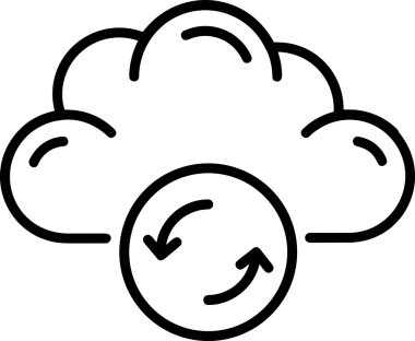 Uygulama UI, Web Tasarımı, Bulut ve Veri Yönetimi Kullanımı için Depolama Simgesi Siyah ve Beyaz PNG