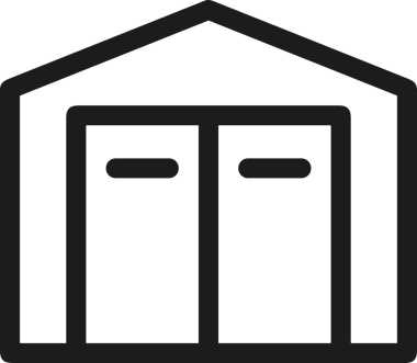 Uygulama UI, Web Tasarımı, Bulut ve Veri Yönetimi Kullanımı için Depolama Simgesi Siyah ve Beyaz PNG