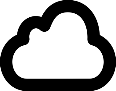 Uygulama UI, Web Tasarımı, Bulut ve Veri Yönetimi Kullanımı için Depolama Simgesi Siyah ve Beyaz PNG