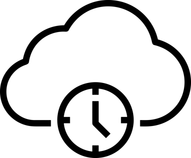 Uygulama UI, Web Tasarımı, Bulut ve Veri Yönetimi Kullanımı için Depolama Simgesi Siyah ve Beyaz PNG