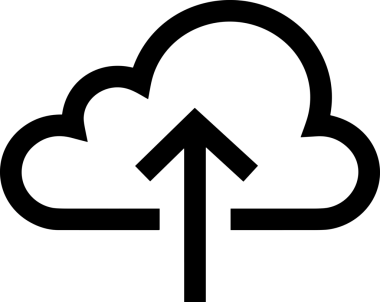 Uygulama UI, Web Tasarımı, Bulut ve Veri Yönetimi Kullanımı için Depolama Simgesi Siyah ve Beyaz PNG