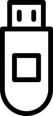 Uygulama UI, Web Tasarımı, Bulut ve Veri Yönetimi Kullanımı için Depolama Simgesi Siyah ve Beyaz PNG