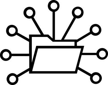 Uygulama UI, Web Tasarımı, Bulut ve Veri Yönetimi Kullanımı için Depolama Simgesi Siyah ve Beyaz PNG