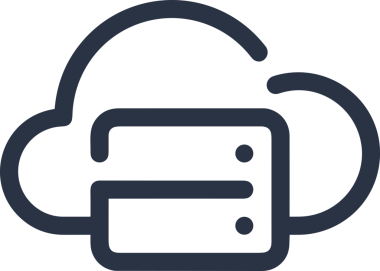 Uygulama UI, Web Tasarımı, Bulut ve Veri Yönetimi Kullanımı için Depolama Simgesi Siyah ve Beyaz PNG