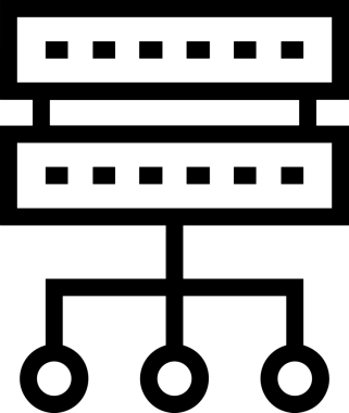 Uygulama UI, Web Tasarımı, Bulut ve Veri Yönetimi Ana Depolama Simgesi Siyah ve Beyaz PNG Uygulama UI, Web Tasarımı, Bulut ve Veri Yönetimi Kullanımı için Depolama Simgesi Simgesi