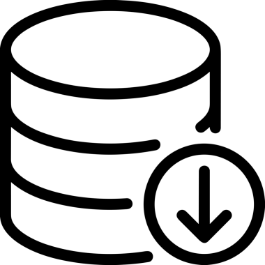 Uygulama UI, Web Tasarımı, Bulut ve Veri Yönetimi Ana Depolama Simgesi Siyah ve Beyaz PNG Uygulama UI, Web Tasarımı, Bulut ve Veri Yönetimi Kullanımı için Depolama Simgesi Simgesi