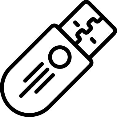 Uygulama UI, Web Tasarımı, Bulut ve Veri Yönetimi Kullanımı için Depolama Simgesi Siyah ve Beyaz PNG