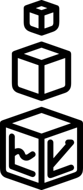 Uygulama UI, Web Tasarımı, Bulut ve Veri Yönetimi Kullanımı için Depolama Simgesi Siyah ve Beyaz PNG
