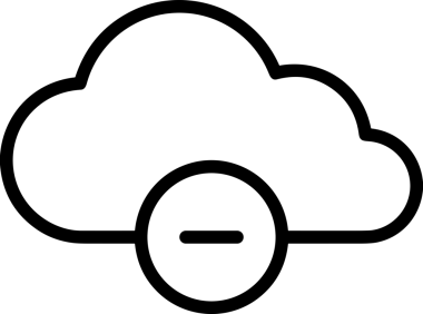 Uygulama UI, Web Tasarımı, Bulut ve Veri Yönetimi Kullanımı için Depolama Simgesi Siyah ve Beyaz PNG