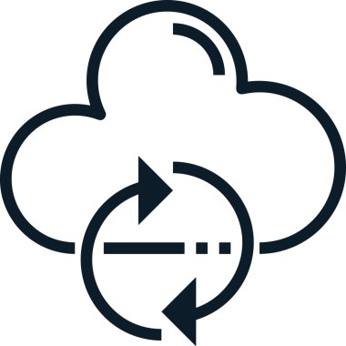 Uygulama UI, Web Tasarımı, Bulut ve Veri Yönetimi Kullanımı için Depolama Simgesi Siyah ve Beyaz PNG