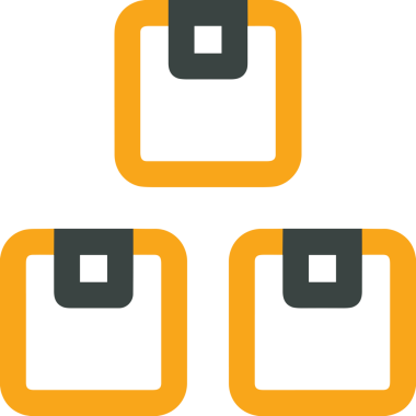 Uygulama UI, Web Tasarımı, Bulut ve Veri Yönetimi Kullanımı için Depolama Simgesi Siyah ve Beyaz PNG