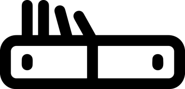 Uygulama UI, Web Tasarımı, Bulut ve Veri Yönetimi Kullanımı için Depolama Simgesi Siyah ve Beyaz PNG