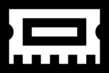 Uygulama UI, Web Tasarımı, Bulut ve Veri Yönetimi Kullanımı için Depolama Simgesi Siyah ve Beyaz PNG