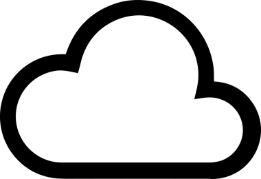 Uygulama UI, Web Tasarımı, Bulut ve Veri Yönetimi Kullanımı için Depolama Simgesi Siyah ve Beyaz PNG