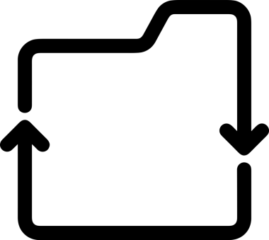 Uygulama UI, Web Tasarımı, Bulut ve Veri Yönetimi Kullanımı için Depolama Simgesi Siyah ve Beyaz PNG