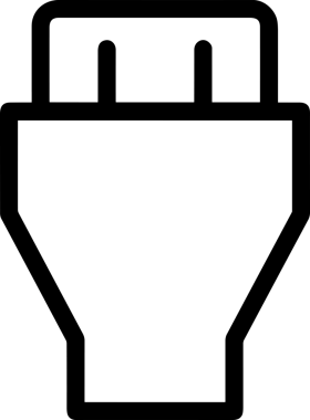 Uygulama UI, Web Tasarımı, Bulut ve Veri Yönetimi Kullanımı için Depolama Simgesi Siyah ve Beyaz PNG