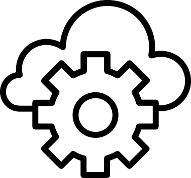 Uygulama UI, Web Tasarımı, Bulut ve Veri Yönetimi Kullanımı için Depolama Simgesi Siyah ve Beyaz PNG