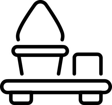 Uygulama UI, Web Tasarımı, Bulut ve Veri Yönetimi Kullanımı için Depolama Simgesi Siyah ve Beyaz PNG