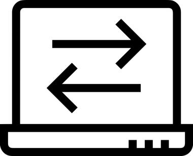Uygulama UI, Web Tasarımı, Bulut ve Veri Yönetimi Kullanımı için Depolama Simgesi Siyah ve Beyaz PNG