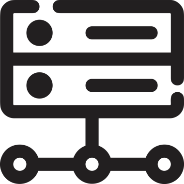 Uygulama UI, Web Tasarımı, Bulut ve Veri Yönetimi Kullanımı için Depolama Simgesi Siyah ve Beyaz PNG