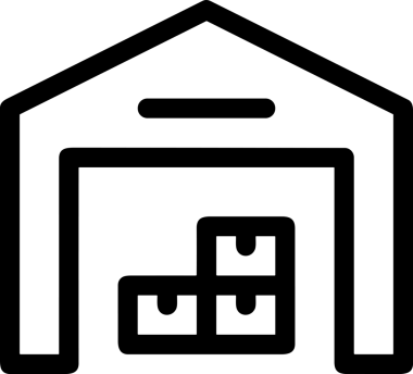 Uygulama UI, Web Tasarımı, Bulut ve Veri Yönetimi Kullanımı için Depolama Simgesi Siyah ve Beyaz PNG