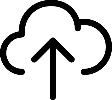 Uygulama UI, Web Tasarımı, Bulut ve Veri Yönetimi Kullanımı için Depolama Simgesi Siyah ve Beyaz PNG