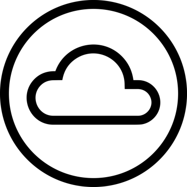 Uygulama UI, Web Tasarımı, Bulut ve Veri Yönetimi Kullanımı için Depolama Simgesi Siyah ve Beyaz PNG