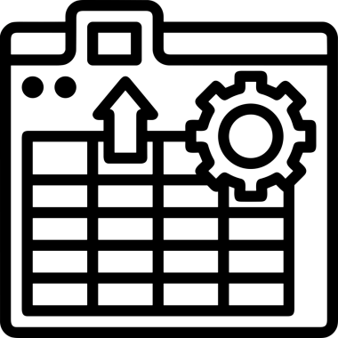 Uygulama UI, Web Tasarımı, Bulut ve Veri Yönetimi Kullanımı için Depolama Simgesi Siyah ve Beyaz PNG
