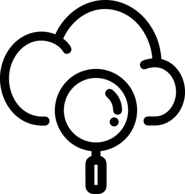 Uygulama UI, Web Tasarımı, Bulut ve Veri Yönetimi Kullanımı için Depolama Simgesi Siyah ve Beyaz PNG