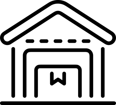 Uygulama UI, Web Tasarımı, Bulut ve Veri Yönetimi Kullanımı için Depolama Simgesi Siyah ve Beyaz PNG