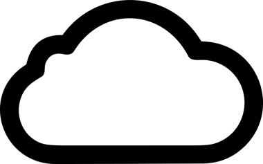 Uygulama UI, Web Tasarımı, Bulut ve Veri Yönetimi Kullanımı için Depolama Simgesi Siyah ve Beyaz PNG