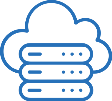 Uygulama UI, Web Tasarımı, Bulut ve Veri Yönetimi Kullanımı için Depolama Simgesi Siyah ve Beyaz PNG