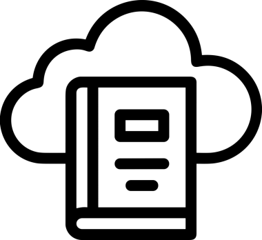 Uygulama UI, Web Tasarımı, Bulut ve Veri Yönetimi Kullanımı için Depolama Simgesi Siyah ve Beyaz PNG