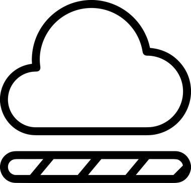 Uygulama UI, Web Tasarımı, Bulut ve Veri Yönetimi Kullanımı için Depolama Simgesi Siyah ve Beyaz PNG